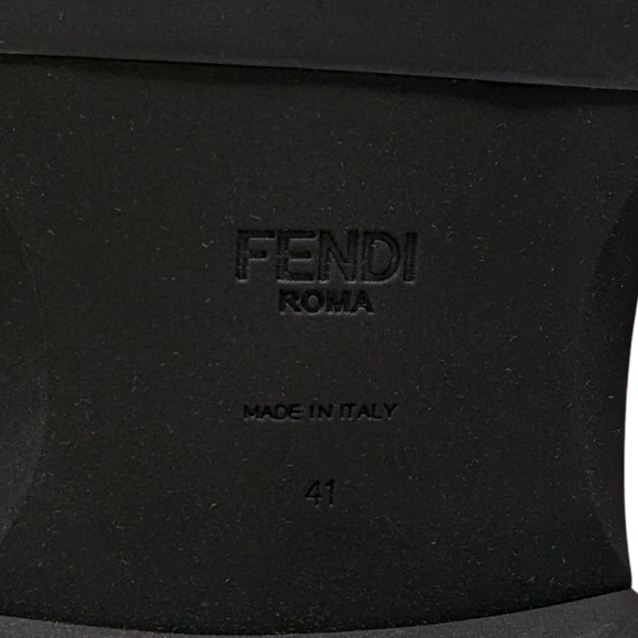 NIB Fendi Rockoko Knit FF Combat Logo Sock Boot Size EU 41 - Picture 11 of 16